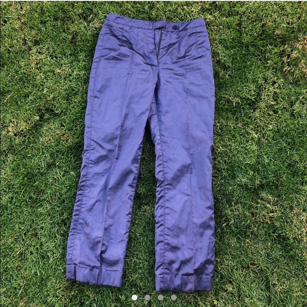 Metallic purple pants